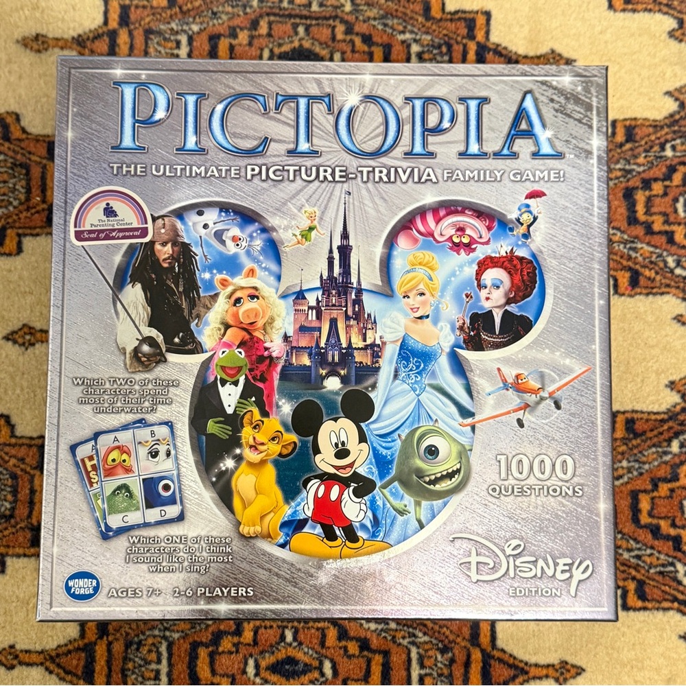 Disney Pictopia Picture-Trivia Game - Blue and Silver